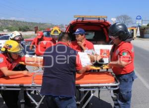 TRABAJADOR LESIONADO . TEHUACÁN