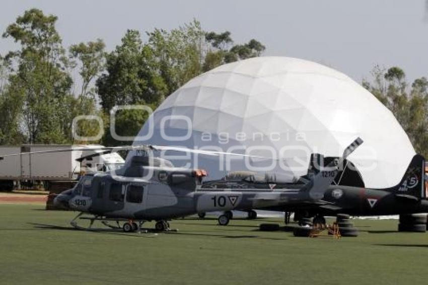 EXPOSICIÓN DEL EJÉRCITO  EN EL ECOLÓGICO