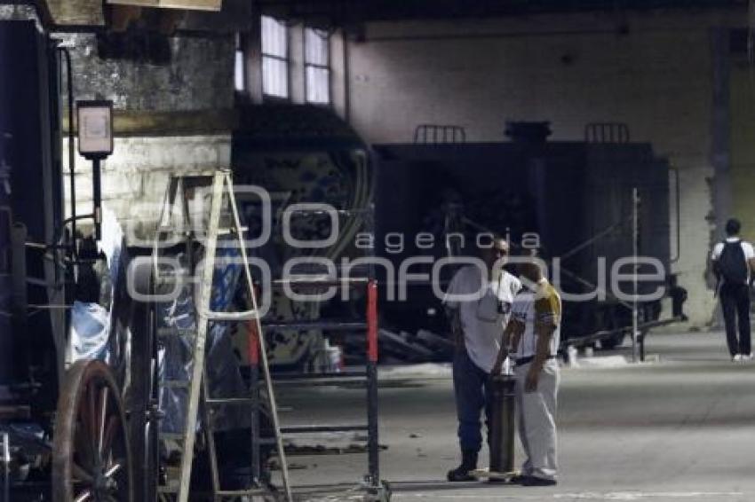 PREPARATIVOS 5 DE MAYO CARROS ALEGÓRICOS