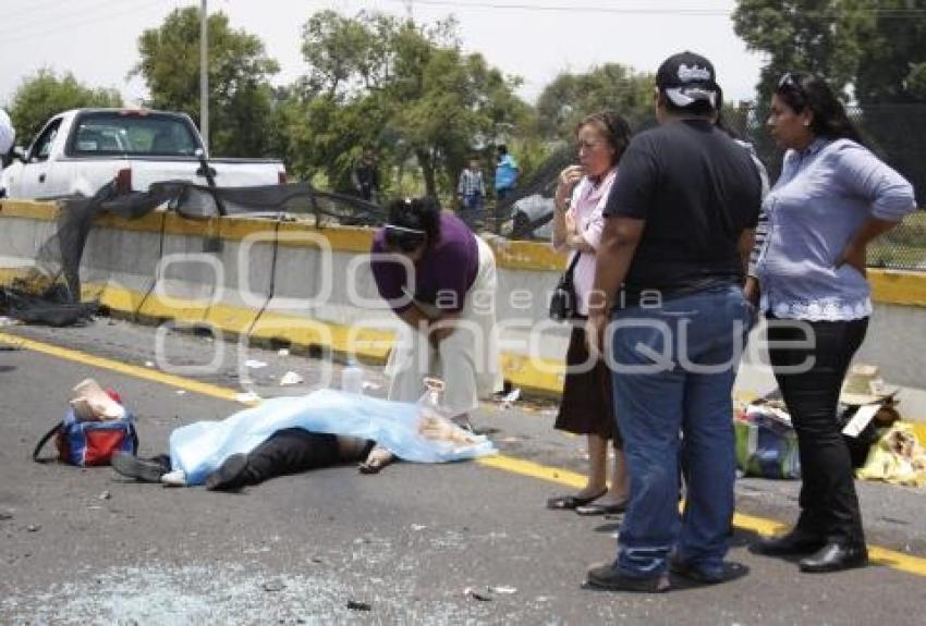 ACCIDENTE AUTOPISTA MÉXICO-PUEBLA