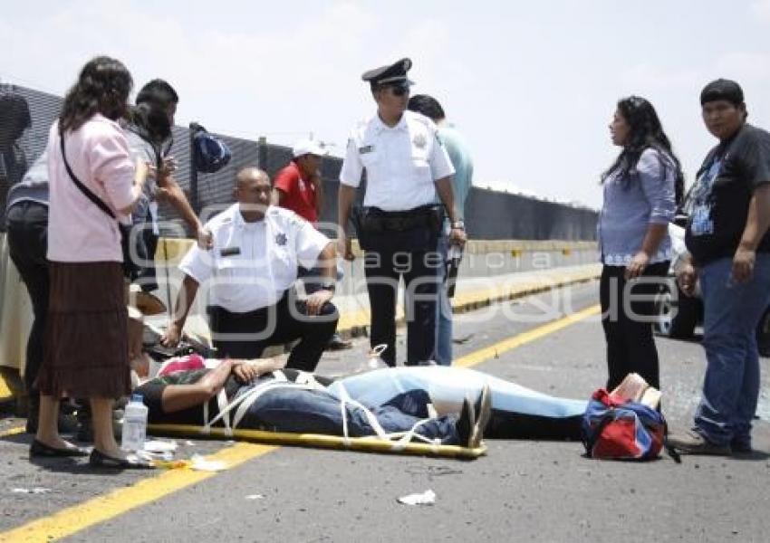 ACCIDENTE AUTOPISTA MÉXICO-PUEBLA