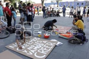 PROTESTA POR JOVEN ASESINADO CHOLULA