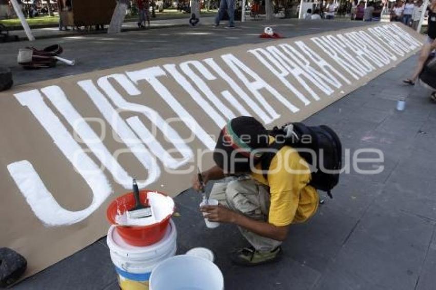 PROTESTA POR JOVEN ASESINADO CHOLULA