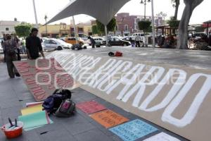 PROTESTA POR JOVEN ASESINADO CHOLULA