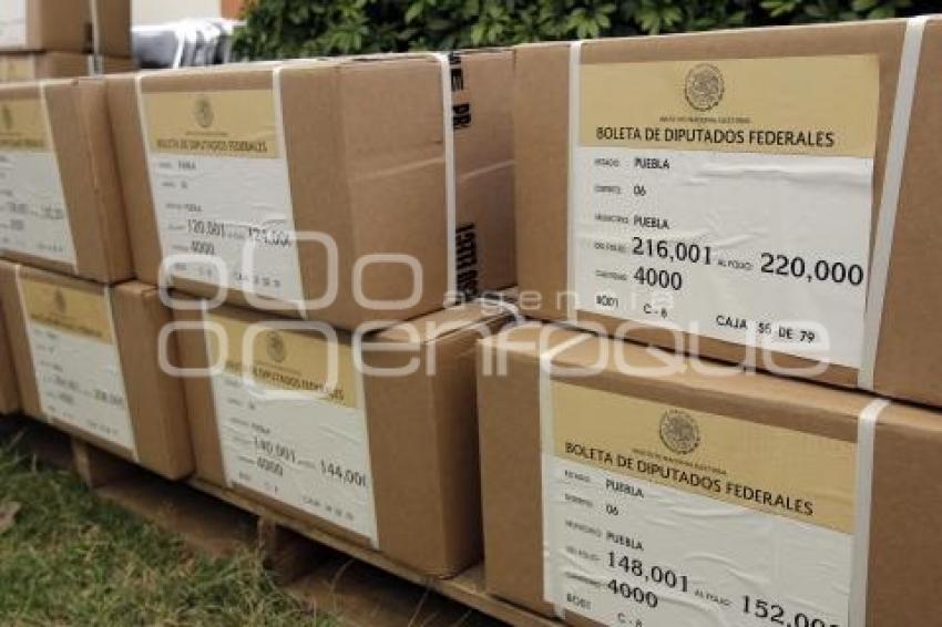 INE . RECEPCIÓN DE BOLETAS ELECTORALES