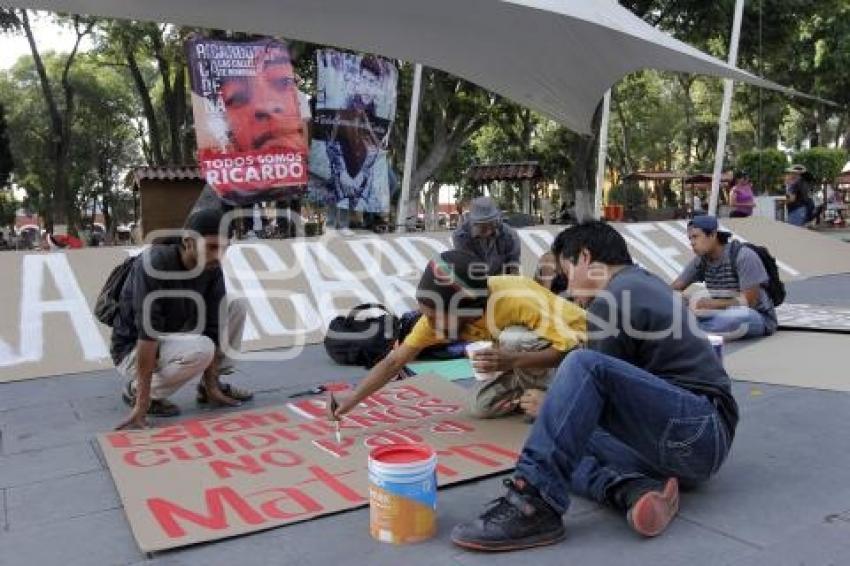 PROTESTA POR JOVEN ASESINADO CHOLULA