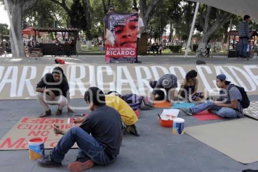 PROTESTA POR JOVEN ASESINADO CHOLULA