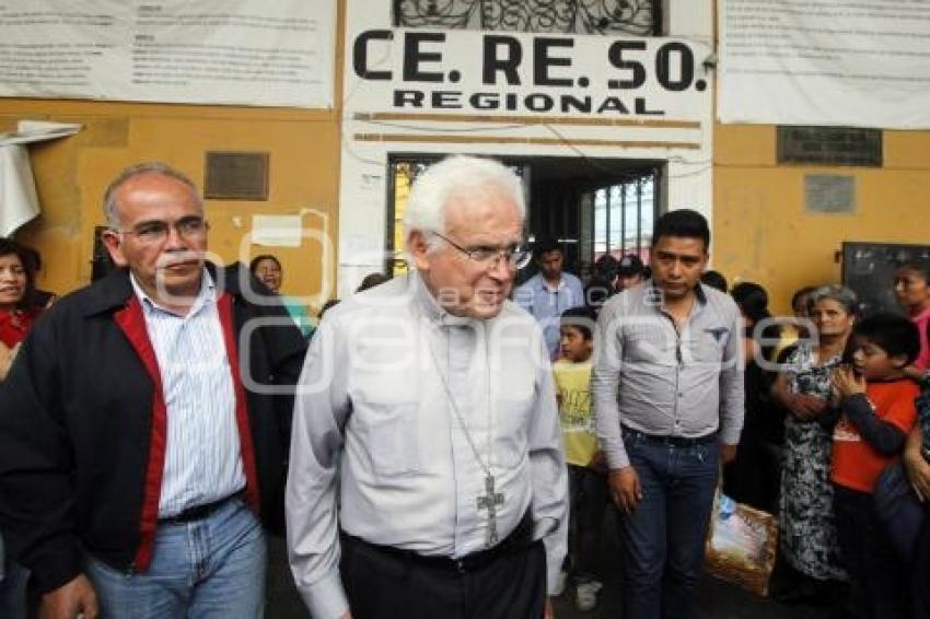 OBISPO RAÚL VERA VISITA CERESO CHOLULA