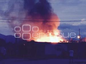 TEHUACÁN . INCENDIO