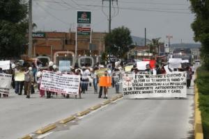 RUTA LINEA 2 . MANIFESTACIÓN