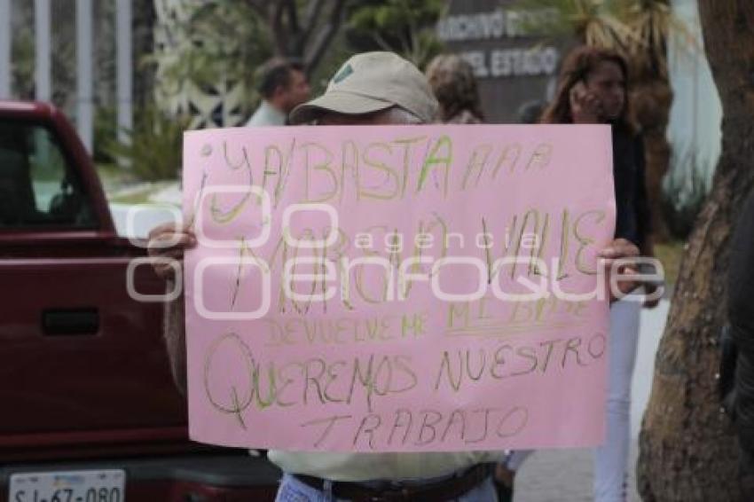 MANIFESTACIÓN EX BUROCRATAS EN FINANZAS