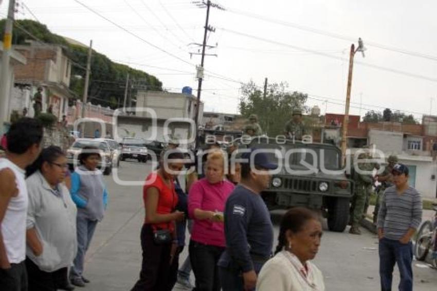 TEXMELUCAN . PIPA DE LA TOMA CLANDESTINA