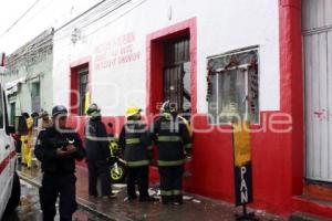 DERRUMBE TECHO POR LLUVIA