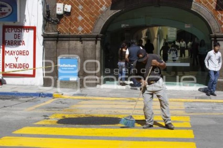 BACHEO DE CALLES . TEXMELUCAN