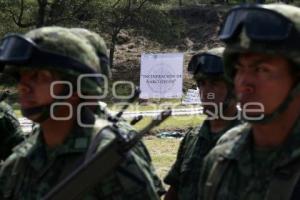 INCINERACIÓN DE DROGA XXV ZONA MILITAR