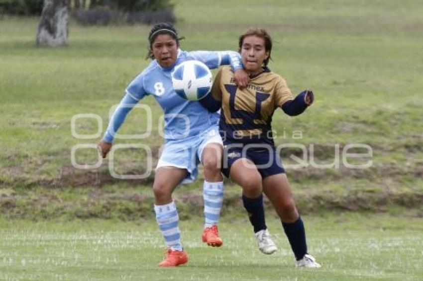 FÚTBOL FEMENIL . CELESTES VS PUMAS UNAM