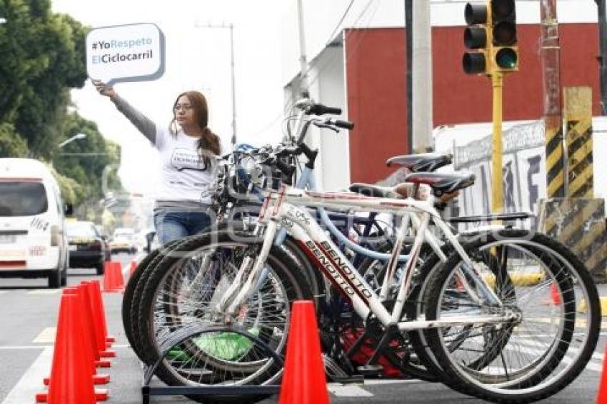 IMPLAN . YO RESPETO EL CICLOCARRIL