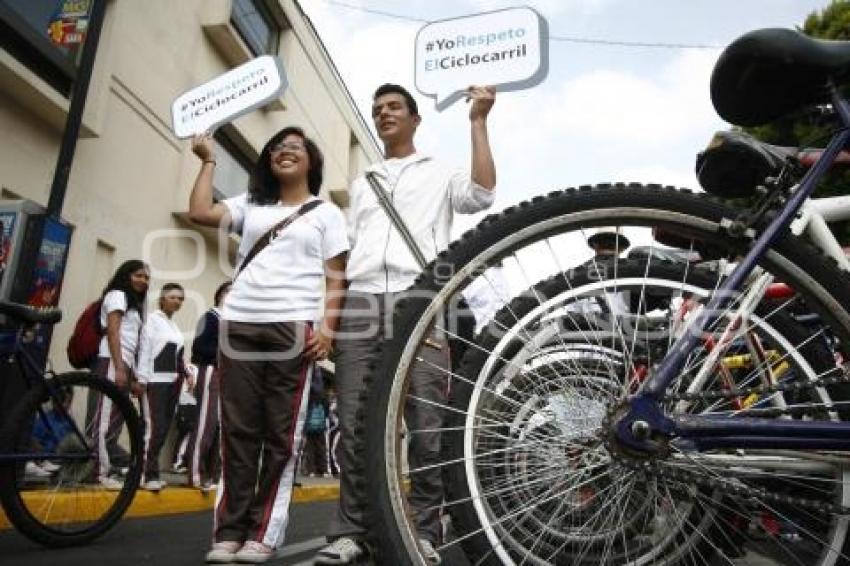 IMPLAN . YO RESPETO EL CICLOCARRIL