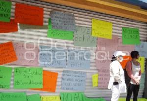 MANIFESTACIÓN COMERCIANTES . TEXMELUCAN