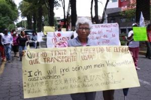 MANIFESTACIÓN CONTRA METROBUS