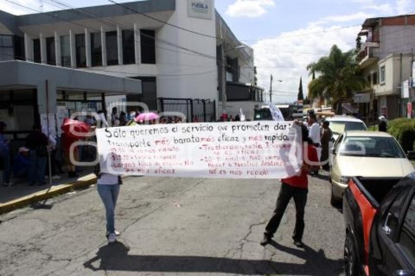 MANIFESTACIÓN CONTRA METROBUS