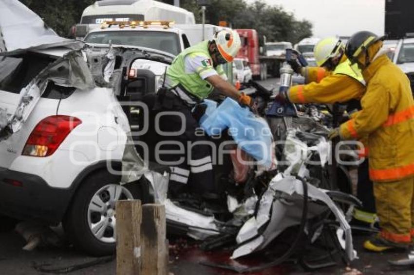 ACCIDENTE AUTOPISTA MÉXICO-PUEBLA