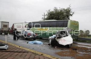 ACCIDENTE AUTOPISTA MÉXICO-PUEBLA