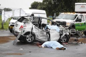 ACCIDENTE AUTOPISTA MÉXICO-PUEBLA