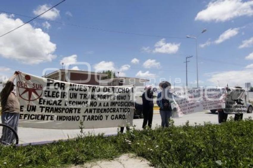 MANIFESTACIÓN CONTRA METROBUS