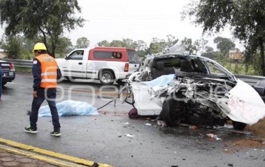 ACCIDENTE AUTOPISTA MÉXICO-PUEBLA