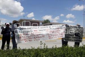 MANIFESTACIÓN CONTRA METROBUS