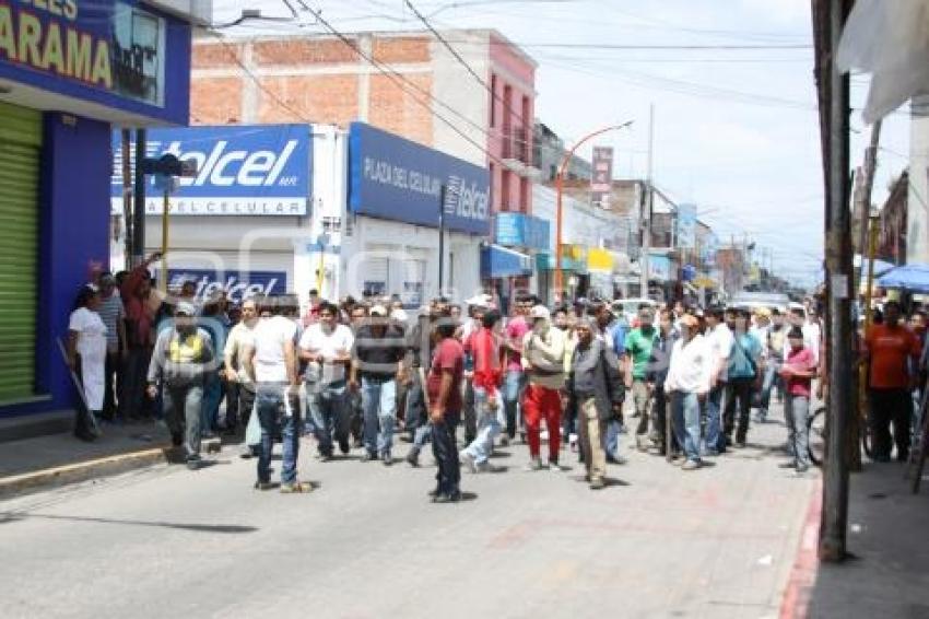 CIERRAN CALLES COMERCIANTES. SAN MARTÍN