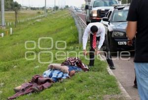 MUERTO AUTOPISTA MÉXICO-PUEBLA