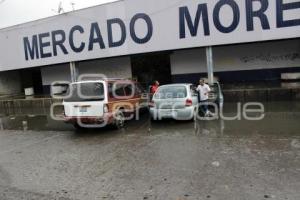 INUNDACIÓN EN EL MERCADO MORELOS