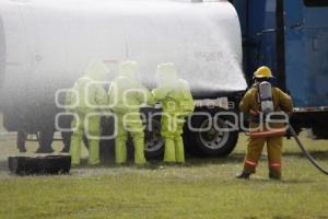 SIMULACRO DE ACCIDENTE . TEXMELUCAN