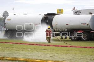 SIMULACRO DE ACCIDENTE . TEXMELUCAN