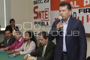 SNTE Y BUAP . FIRMA DE CONVENIO