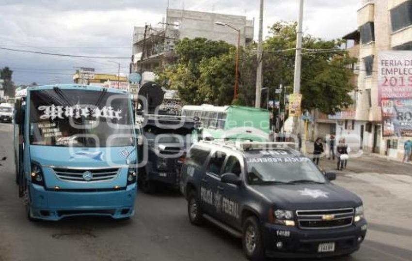 OPERATIVO POLICÍA FEDERAL . TLALANCALECA