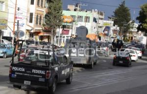 OPERATIVO POLICÍA FEDERAL . TLALANCALECA