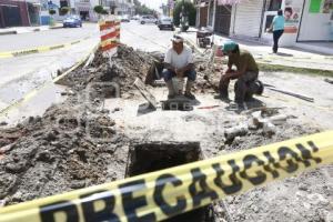 SUSTITUCIÓN DE TUBERÍAS . AGUA DE PUEBLA