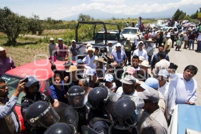 MANIFESTACIÓN RELLENO SANITARIO . CHOLULA