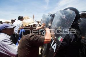 MANIFESTACIÓN RELLENO SANITARIO . CHOLULA