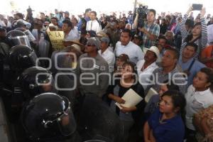 MANIFESTACIÓN RELLENO SANITARIO . CHOLULA