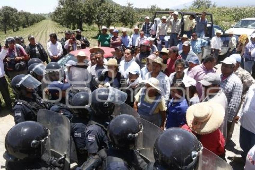 MANIFESTACIÓN RELLENO SANITARIO . CHOLULA