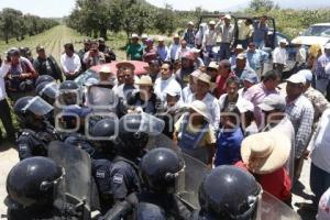 MANIFESTACIÓN RELLENO SANITARIO . CHOLULA