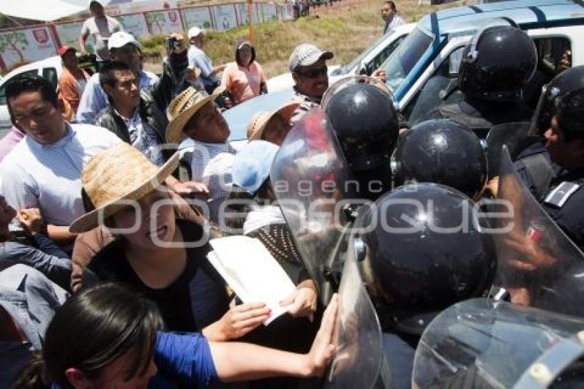 MANIFESTACIÓN RELLENO SANITARIO . CHOLULA