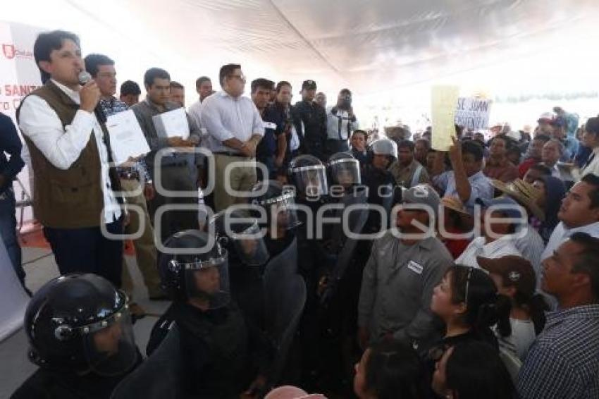 MANIFESTACIÓN RELLENO SANITARIO . CHOLULA