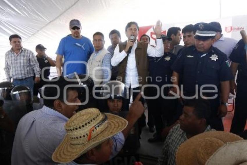 MANIFESTACIÓN RELLENO SANITARIO . CHOLULA