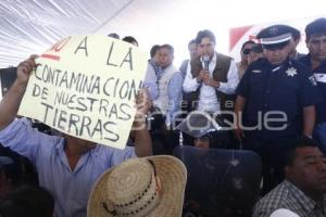 MANIFESTACIÓN RELLENO SANITARIO . CHOLULA