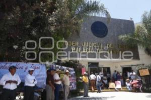 MANIFESTACIÓN CHOLULA DIGNA . JUZGADOS